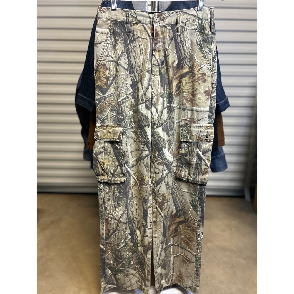 Realtree Cargo Pants Men 28-30 S Camo AP All Purpose Outdoor Utility Hunting VTG